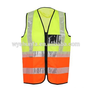 ANSI/ISEA fluorecent vest in running wear jacket for adults with related certifications